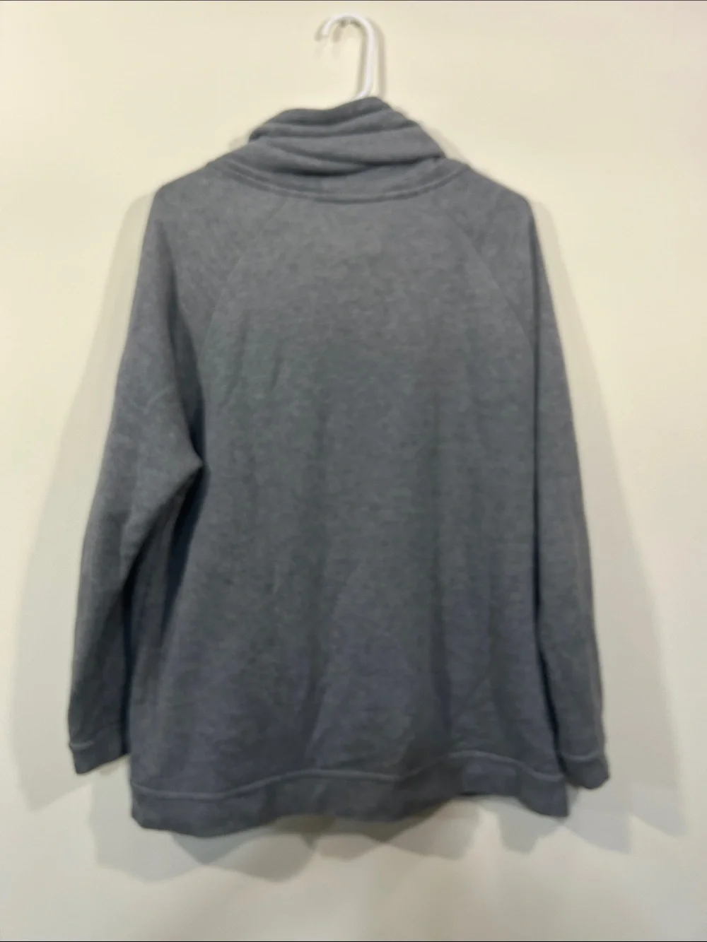 Nike Gray Funnel Neck Pullover with Zip Pocket